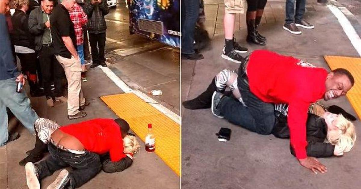 Un homme est filmé en train d’agresser une femme saoule en plein boulevard