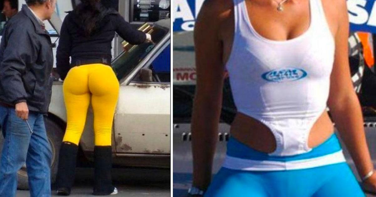 22 photos de personnes qui poussent les leggings à leur maximum, certaines n’ont plus rien à cacher!