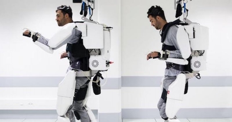 Un patient tétraplégique parvient à marcher grâce à un exosquelette connecté à son cerveau