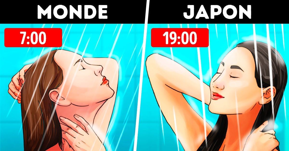 Pourquoi la plupart des Japonais se douchent le soir ?