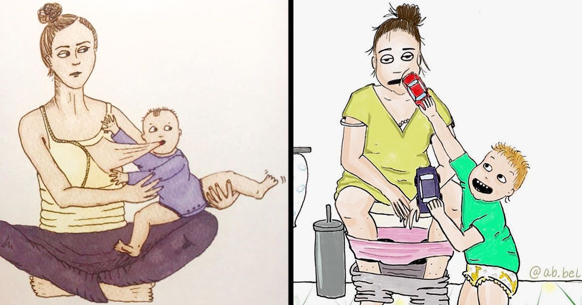 Une MÃ¨re illustre sa vie grÃ¢ce Ã  des dessins amusants auxquels de nombreux parents pourront sâidentifier