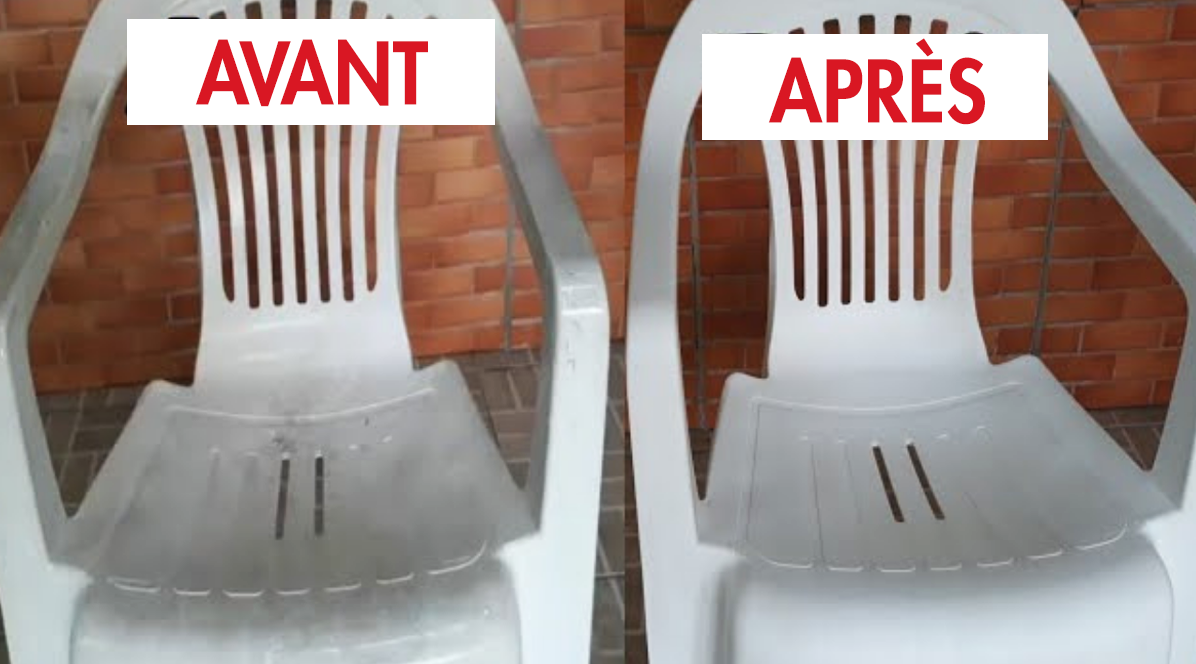 Apprenez à nettoyer les chaises en plastique blanc – même les plus sales