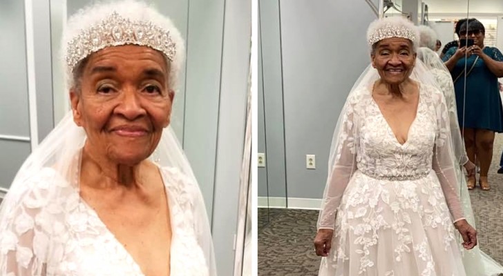 Une petite-fille réalise le souhait de sa grand-mère de 94 ans de porter une robe de mariée pour la première fois