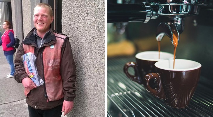 Il achète un café à un sans-abri tous les week-ends : un jour, le sans-abri lui rend la pareille de manière inattendue