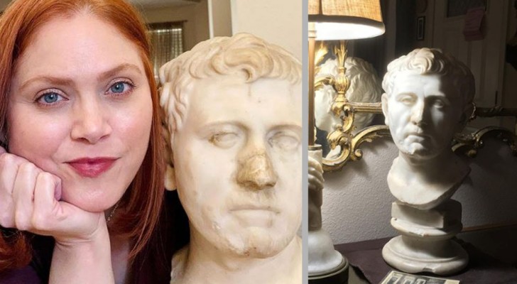 Elle achète un buste en marbre pour 35 dollars dans un marché aux puces : elle découvre qu’il date de la Rome antique