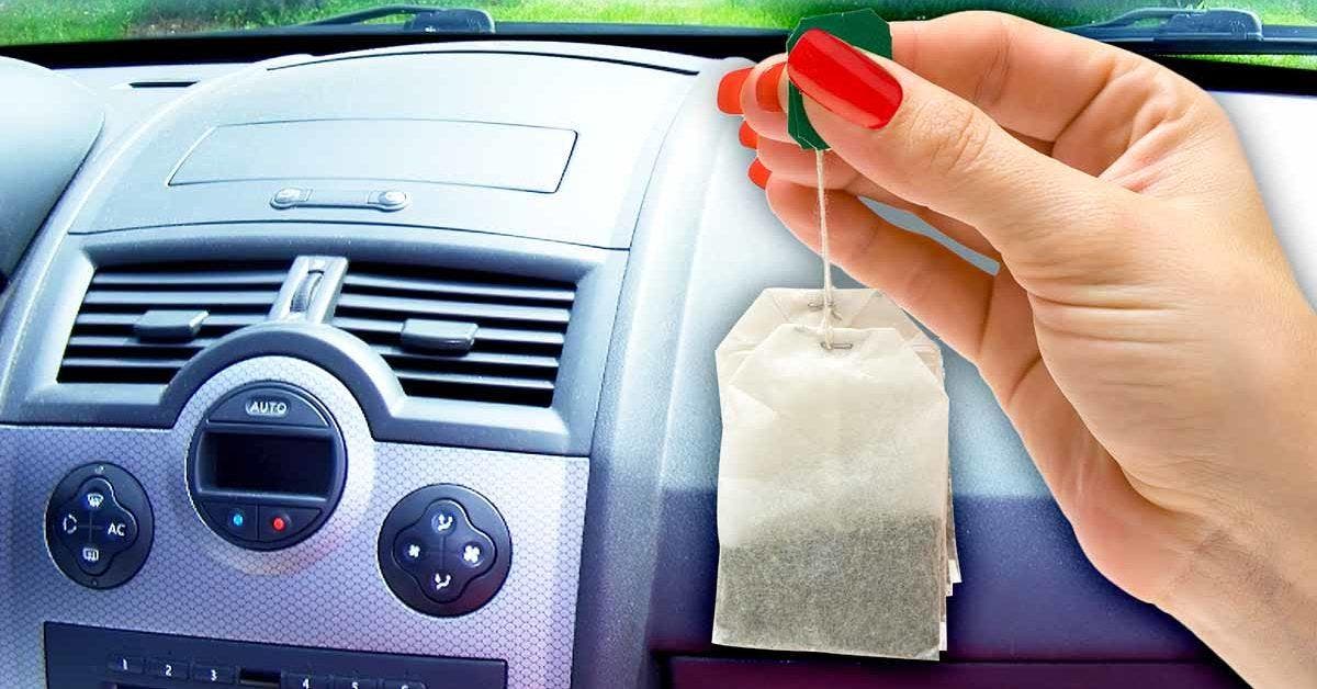 Mettez un sachet de thé dans la boite à gant de la voiture : beaucoup d’automobilistes le font pour une raison importante