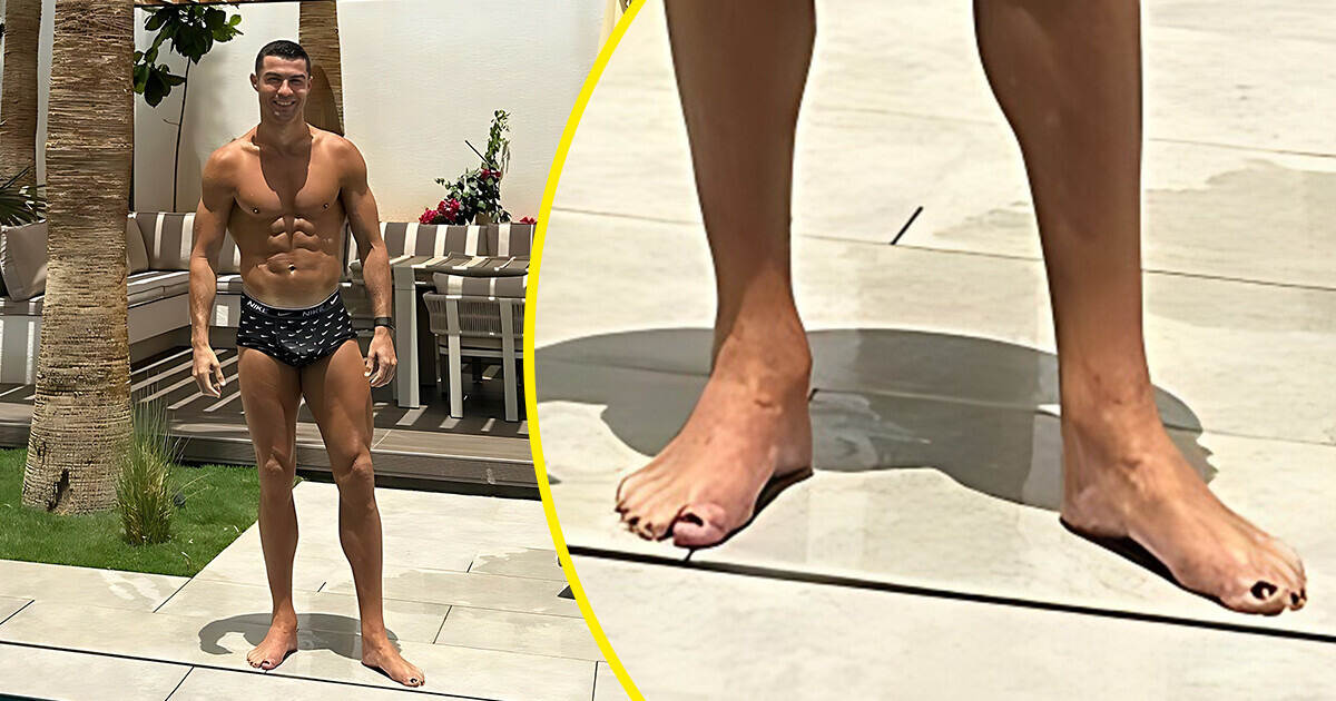 La mystÃ©rieuse raison pour laquelle Cristiano Ronaldo porte du vernis Ã  ongles noir sur ses orteils