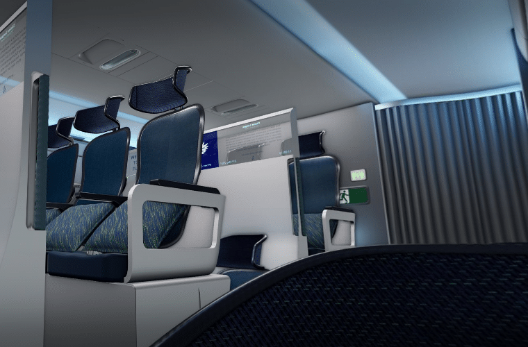Ce designer veut placer deux niveaux de passagers dans les avions