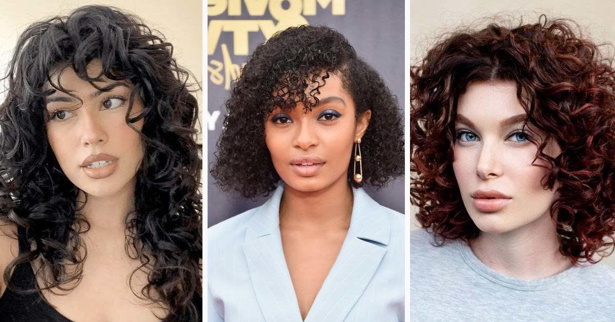 Frange Rideau Sur Cheveux Bouclés 20 Idées Pour Vous Inspirer Alltrends 9257